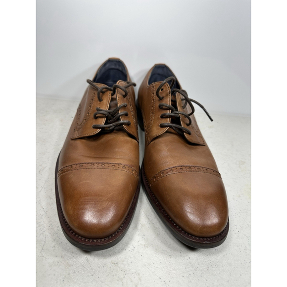 Cole Haan Grand OS C26146 Mens 9.5 Brown Leather Cap Toe Watson Oxford Shoes - Picture 3 of 8